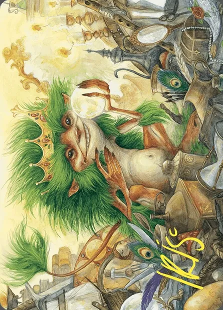 Knickknack Ouphe // Knickknack Ouphe, Magic card AWOE 50 — Wilds of Eldraine Art Series set