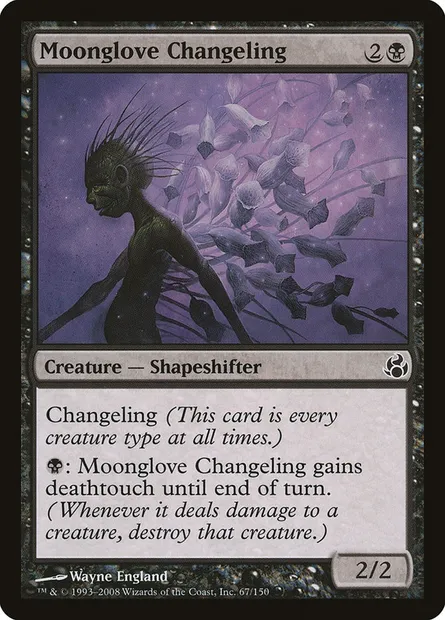 Moonglove Changeling, Magic card MOR 67 — Morningtide set
