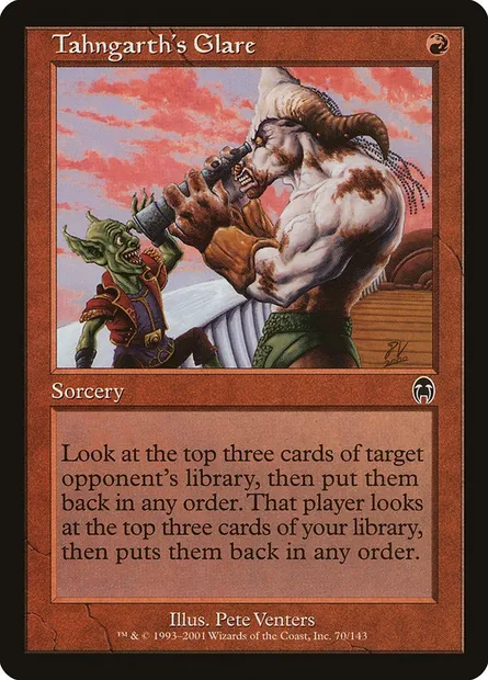 Tahngarth's Glare, Magic card APC 70 — Apocalypse set