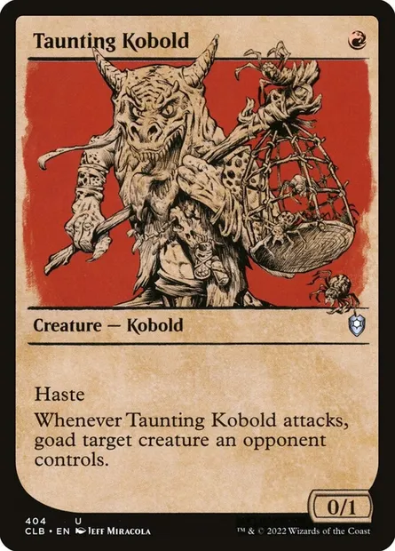 Taunting Kobold, Magic card CLB 404 — Commander Legends: Battle for Baldur's Gate set
