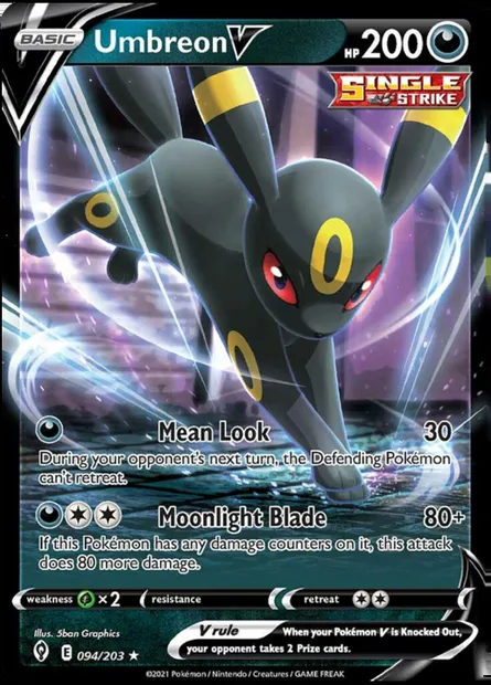 Noctali V, carte Pokémon TDX 094-3 — extension Theme Deck & Blisters Exclusives