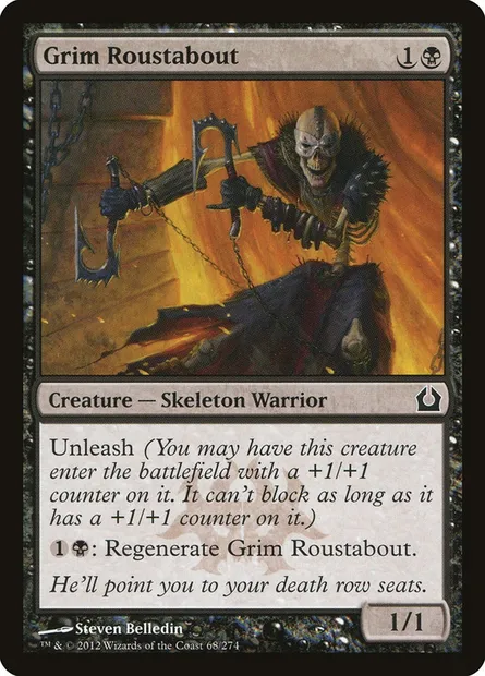 Grim Roustabout, Magic card RTR 68 — Return to Ravnica set