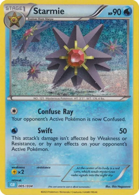 Staross, carte Pokémon CLB 005 — extension Pokémon TCG Classic: Blastoise & Suicune ex Deck