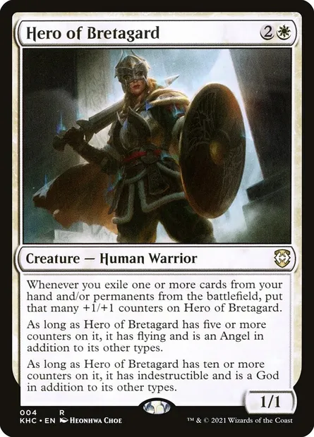 Hero of Bretagard, Magic card KHC 4 — Kaldheim Commander set