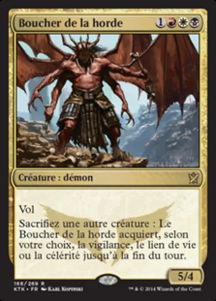 Boucher de la horde, carte Magic KTK 168 — extension Les Khans de Tarkir