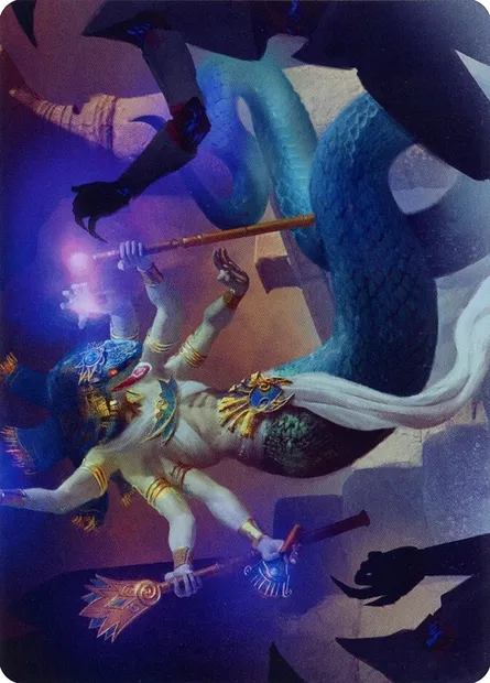 Imoti, Celebrant of Bounty // Imoti, Celebrant of Bounty, carte Magic AMOM 79 — extension March of the Machine Art Series