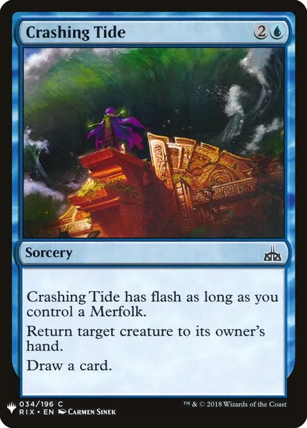 Marée déferlante, carte Magic PLST RIX-34 — extension The List
