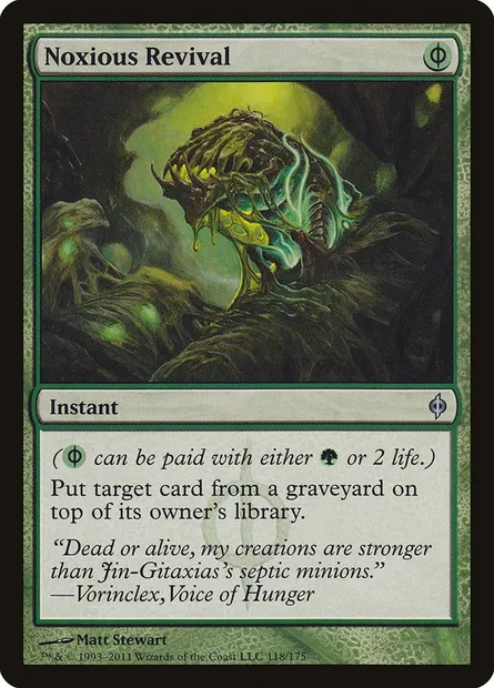 Noxious Revival, Magic card NPH 118 — New Phyrexia set