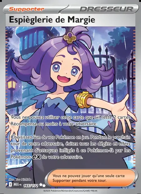 Espièglerie de Margie, carte Pokémon MEG 165 — extension Méga-Évolution