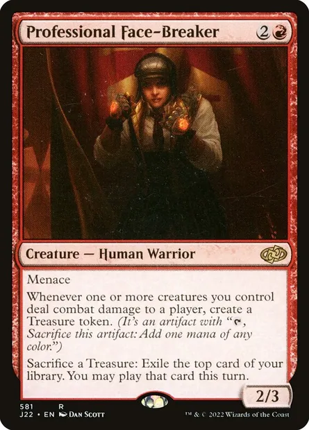 Professional Face-Breaker, Magic card J22 581 — Jumpstart 2022 set