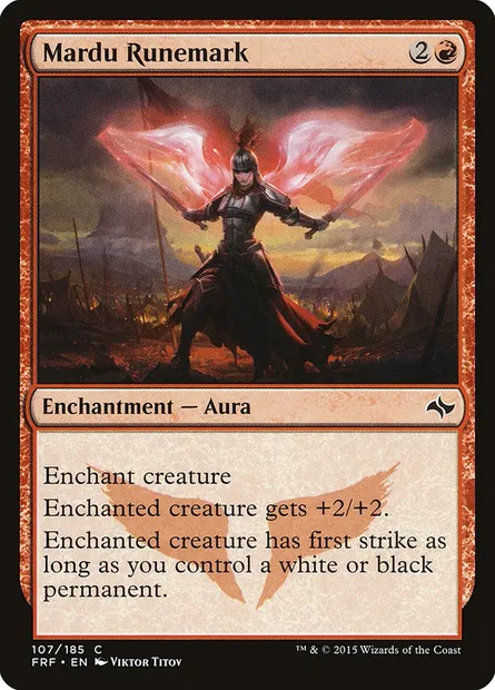 Mardu Runemark, Magic card FRF 107 — Fate Reforged set