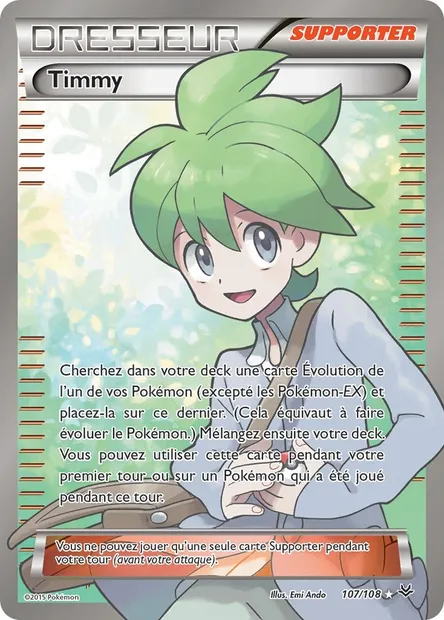 Timmy, carte Pokémon ROS 107 — extension Ciel Rugissant