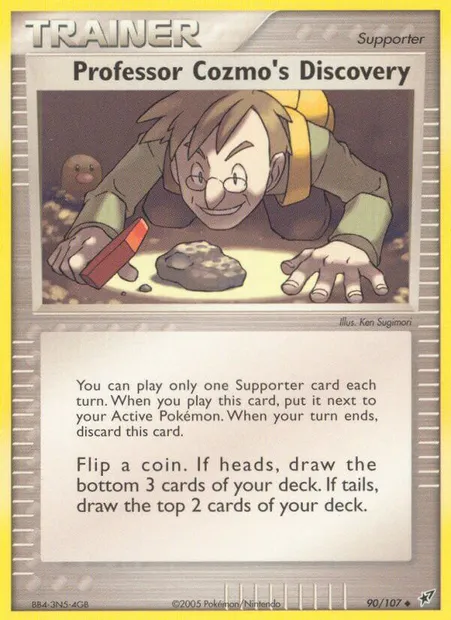 Professor Cozmo's Discovery, Pokémon card DX 90 — Deoxys set
