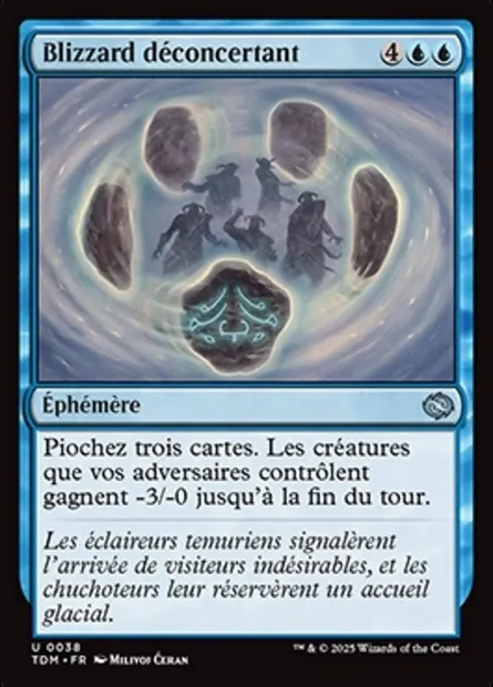 Blizzard déconcertant, carte Magic TDM 38 — extension Tarkir: Dragonstorm