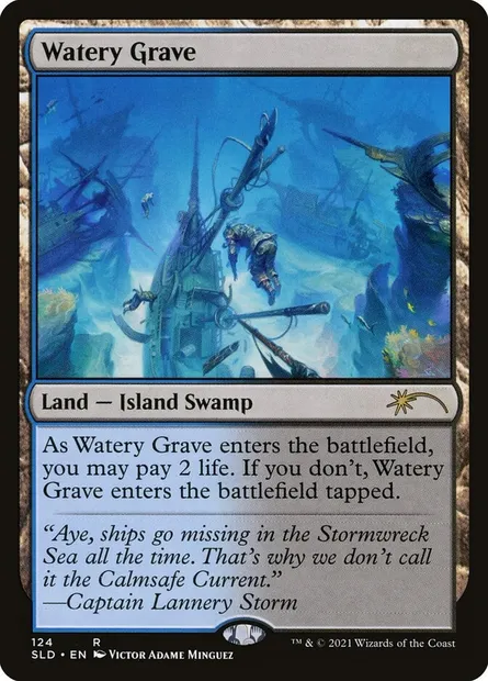 Watery Grave, Magic card SLD 124 — Secret Lair Drop set