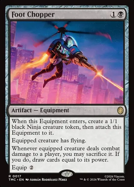 Foot Chopper, Magic card TMC 17 — Teenage Mutant Ninja Turtles Eternal set