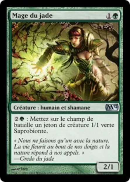 Mage du jade, carte Magic M12 181 — extension Magic 2012