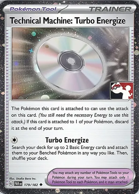 Technical Machine Turbo Energize, carte Pokémon PPS 179-4 — extension Play! Pokémon Prize Pack Series