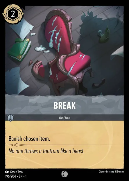 Break, Disney Lorcana card CH1-196 — The First Chapter set