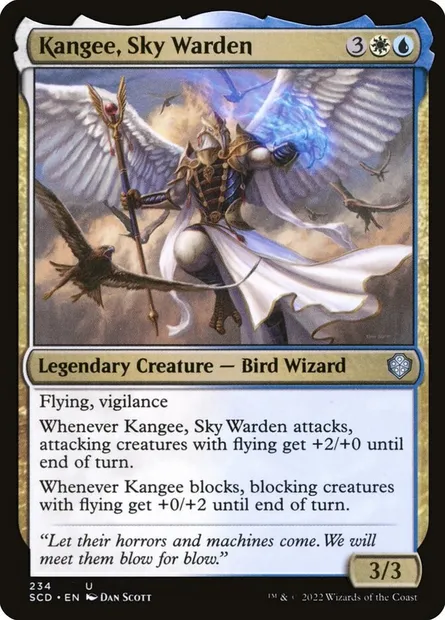 Kangee, Sky Warden, Magic card SCD 234 — Starter Commander Decks set