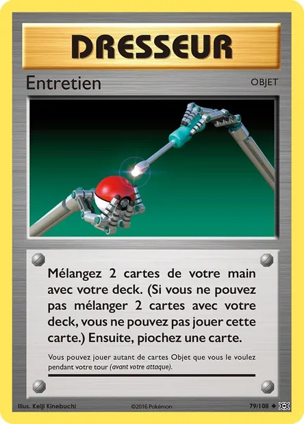 Entretien, carte Pokémon EVO 79 — extension Évolutions