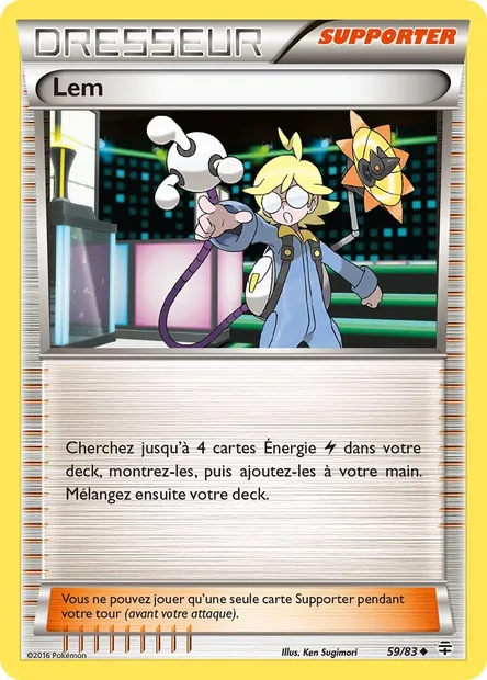 Lem, carte Pokémon GEN 59 — extension Générations