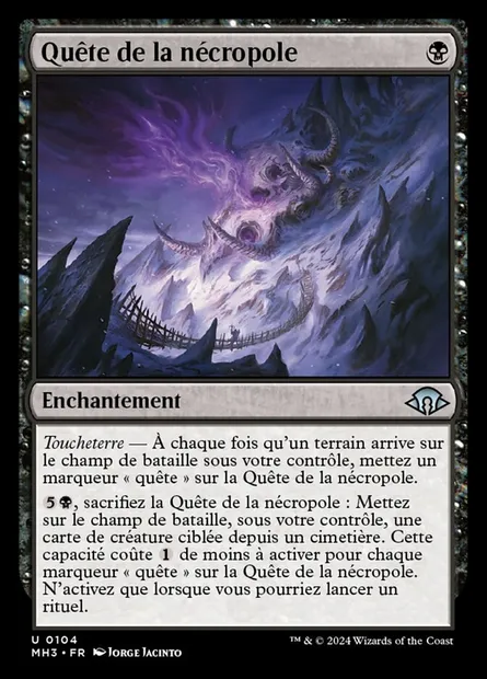 Quête de la nécropole, carte Magic MH3 104 — extension Modern Horizons 3