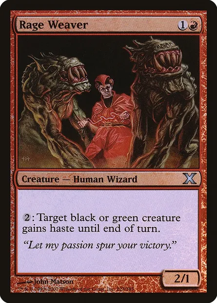 Rage Weaver, Magic card 10E 223★ — Tenth Edition set