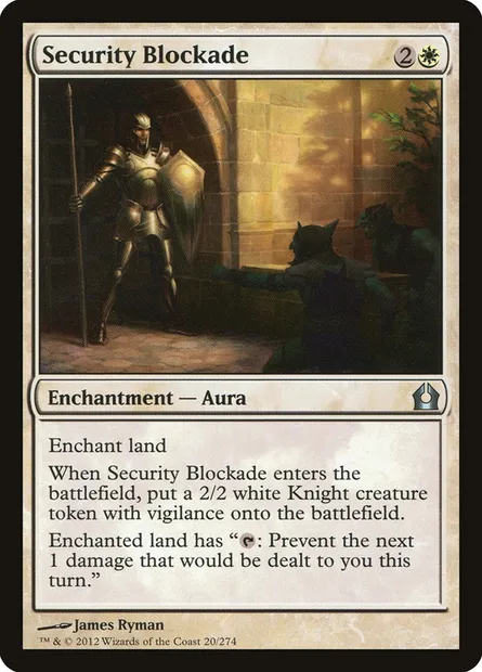 Security Blockade, Magic card RTR 20 — Return to Ravnica set