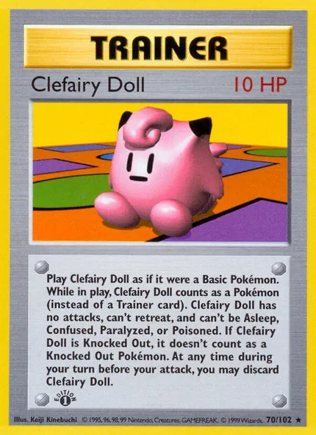 Clefairy Doll, Pokémon card BS 70 — Base Set set