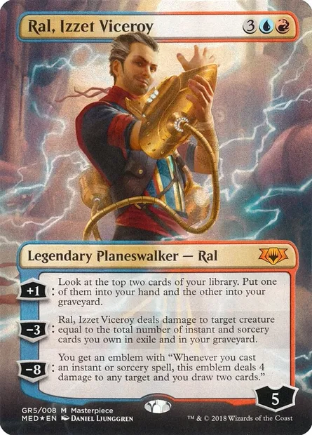 Ral, vice-roi d'Izzet, carte Magic MED GR5 — extension Mythic Edition