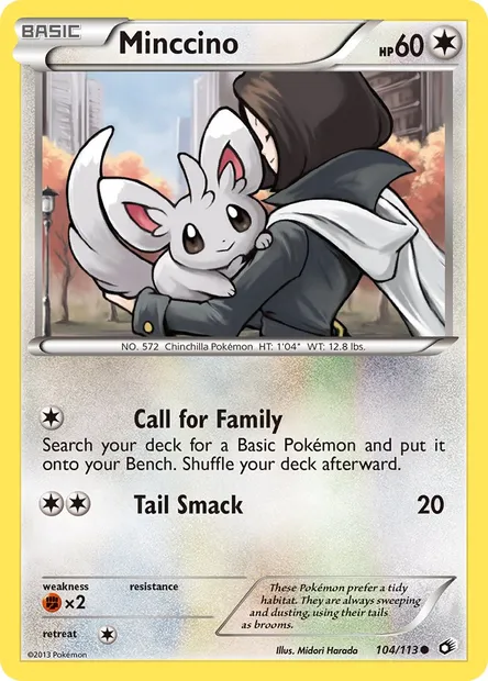 Minccino, Pokémon card LTR 104 — Legendary Treasures set
