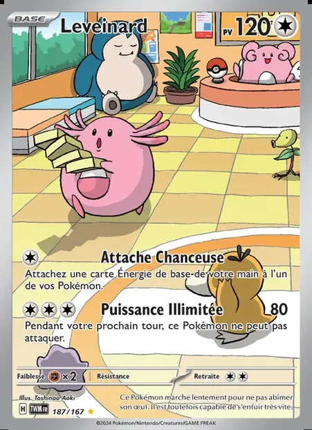 Leveinard, carte Pokémon TWM 187 — extension Mascarade Crépusculaire