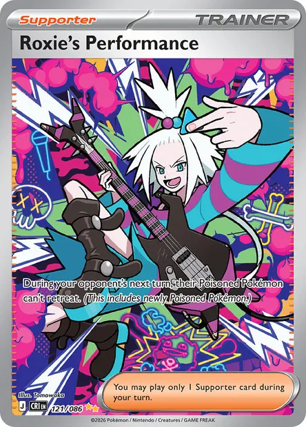 Roxie's Performance, Pokémon card CRI 121 — Chaos Rising set