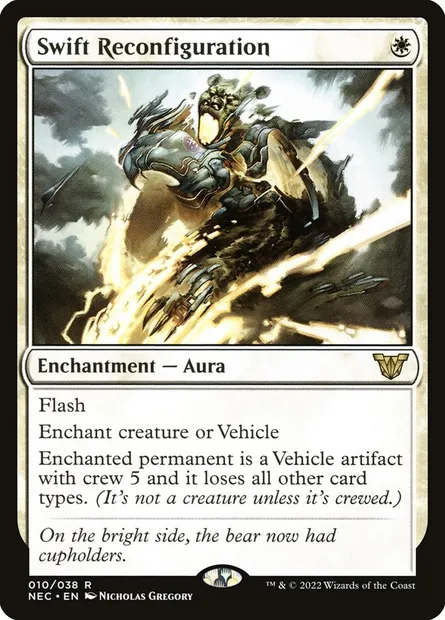 Swift Reconfiguration, Magic card NEC 10 — Neon Dynasty Commander set