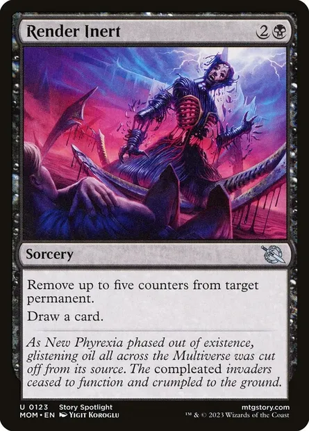 Render Inert, Magic card MOM 123 — March of the Machine set