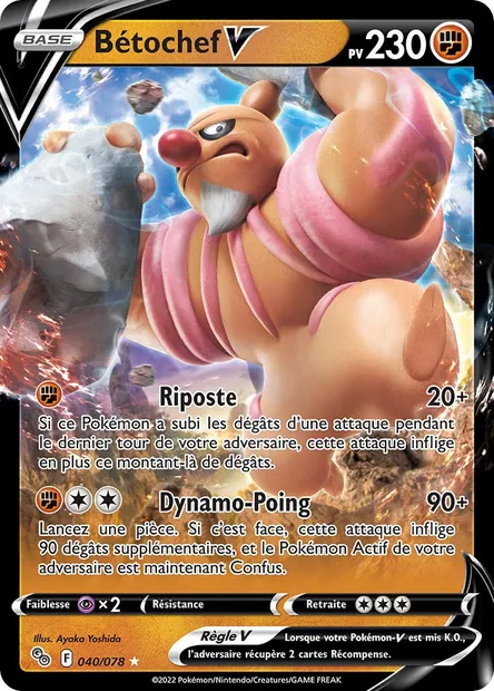 Bétochef V, carte Pokémon PGO 040 — extension Pokémon GO