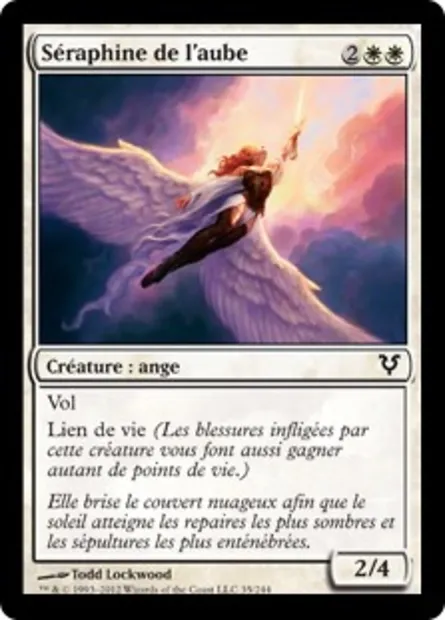 Séraphine de l'aube, carte Magic AVR 35 — extension Avacyn ressuscitée