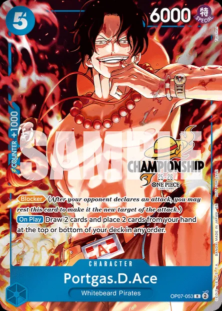 Portgas.D.Ace, One Piece card OP07-053 — 500 YEARS IN THE FUTURE set