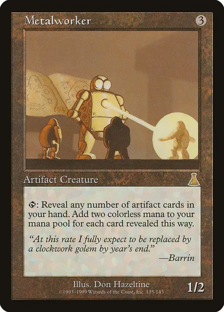 Metalworker, Magic card UDS 135 — Urza's Destiny set