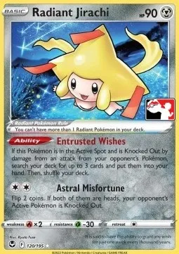 Jirachi Radieux, carte Pokémon PPS 120 — extension Play! Pokémon Prize Pack Series