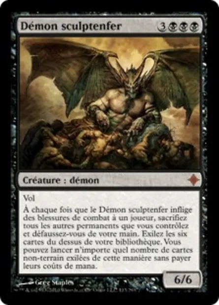 Démon sculptenfer, carte Magic ROE 113 — extension L'ascension des Eldrazi