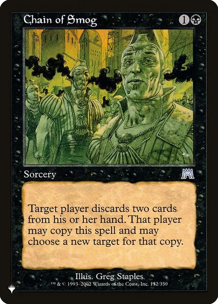 Chaîne de brouillard, carte Magic PLST ONS-132 — extension The List