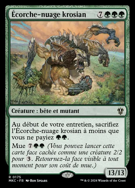 Écorche-nuage krosian, carte Magic MKC 175 — extension Murders at Karlov Manor Commander
