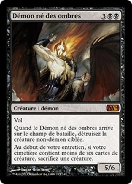 Démon né des ombres, carte Magic M14 115 — extension Magic 2014