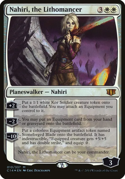 Nahiri, the Lithomancer, Magic card OC14 10 — Commander 2014 Oversized set
