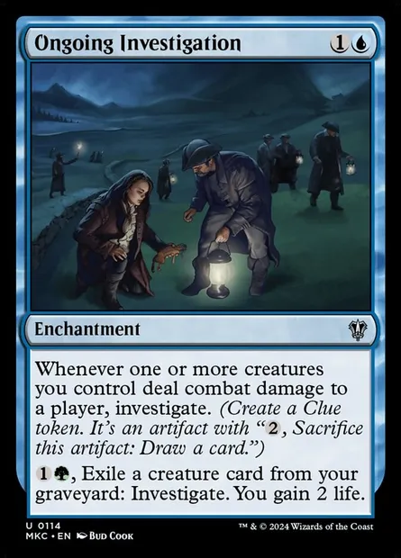 Ongoing Investigation, Magic card MKC 114 — Murders at Karlov Manor Commander set