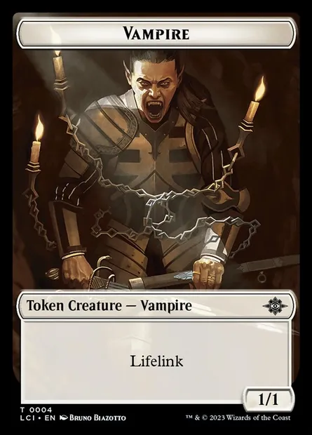 Vampire, Magic card TLCI 4 — The Lost Caverns of Ixalan Tokens set