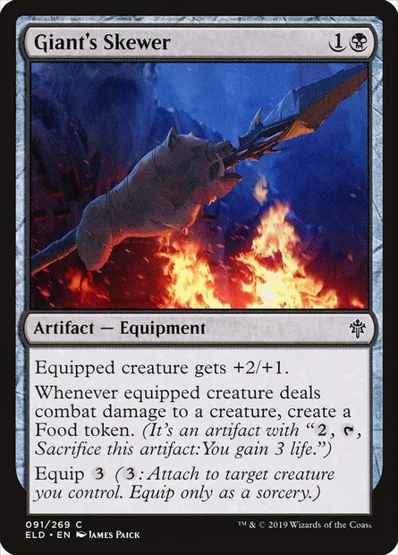 Giant's Skewer, Magic card ELD 91 — Throne of Eldraine set