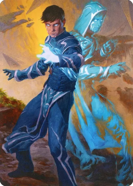 Jace, Mirror Mage // Jace, Mirror Mage, Magic card AZNR 1 — Zendikar Rising Art Series set